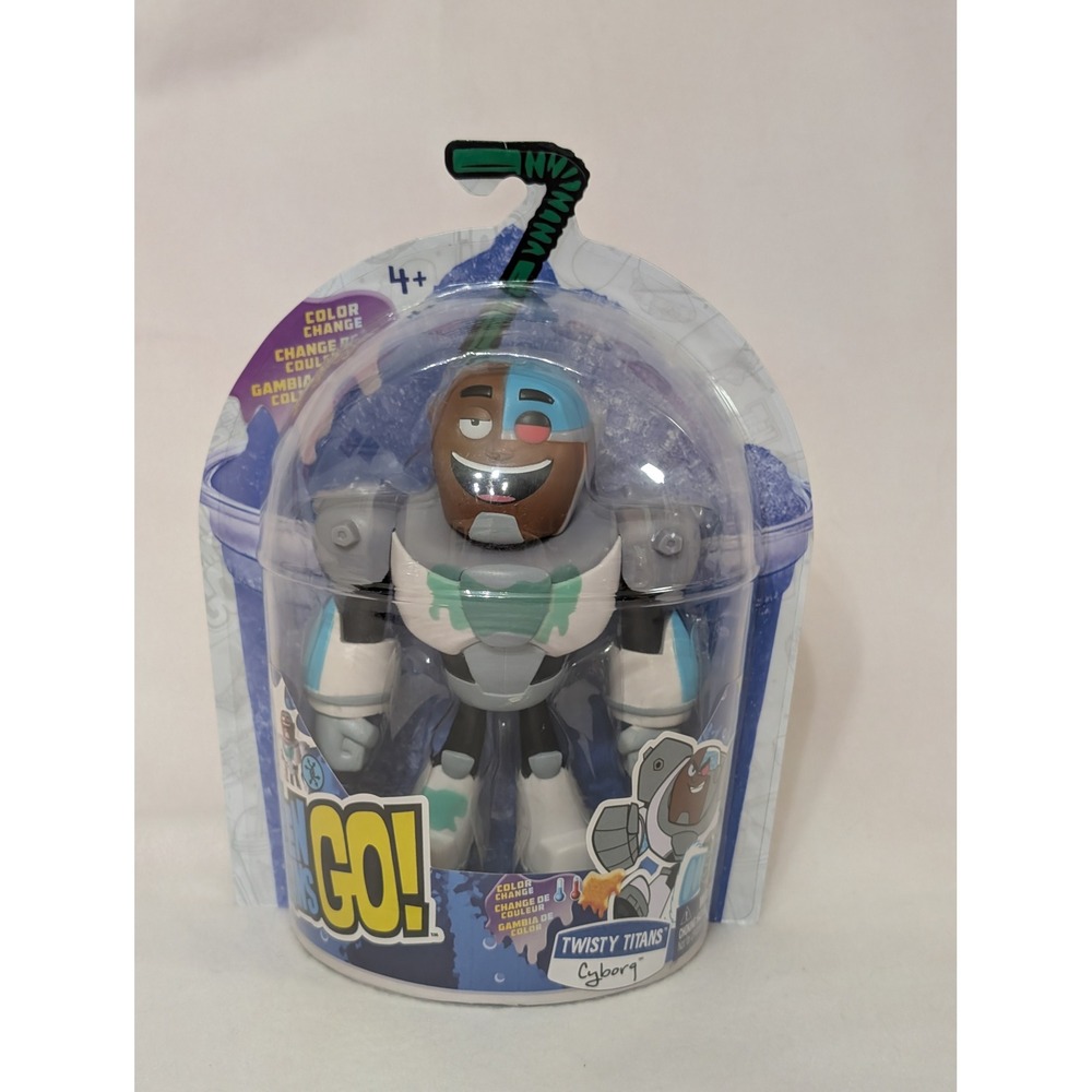Teen Titans Go Twisty Titans Cyborg Color Change Action Figure Spin Master 2024